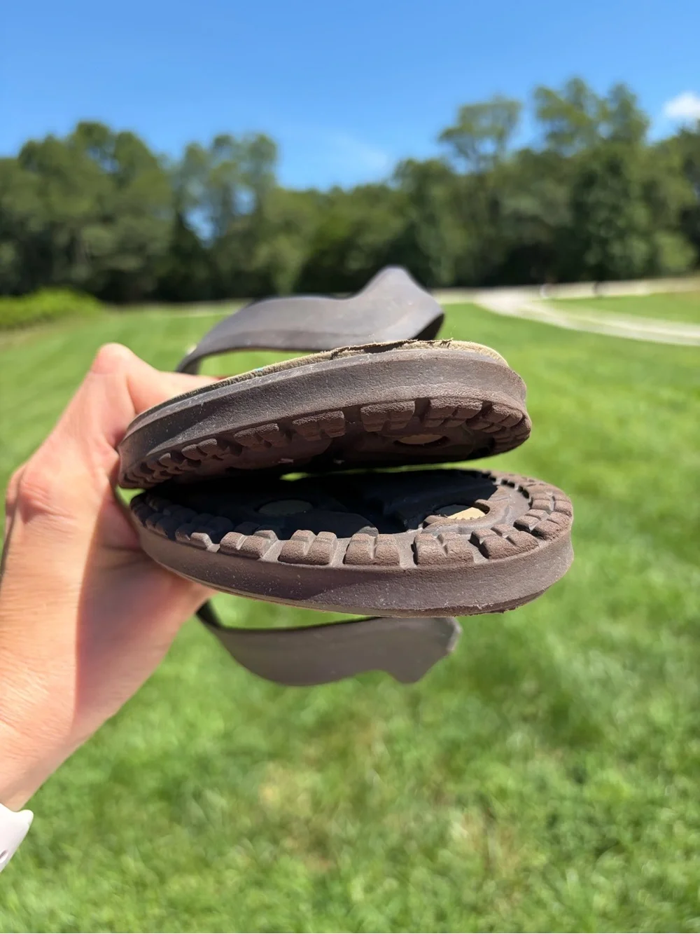 CROCS Modi Sport Flip Flop Sandals Tan Brown Men's 13 Slip On